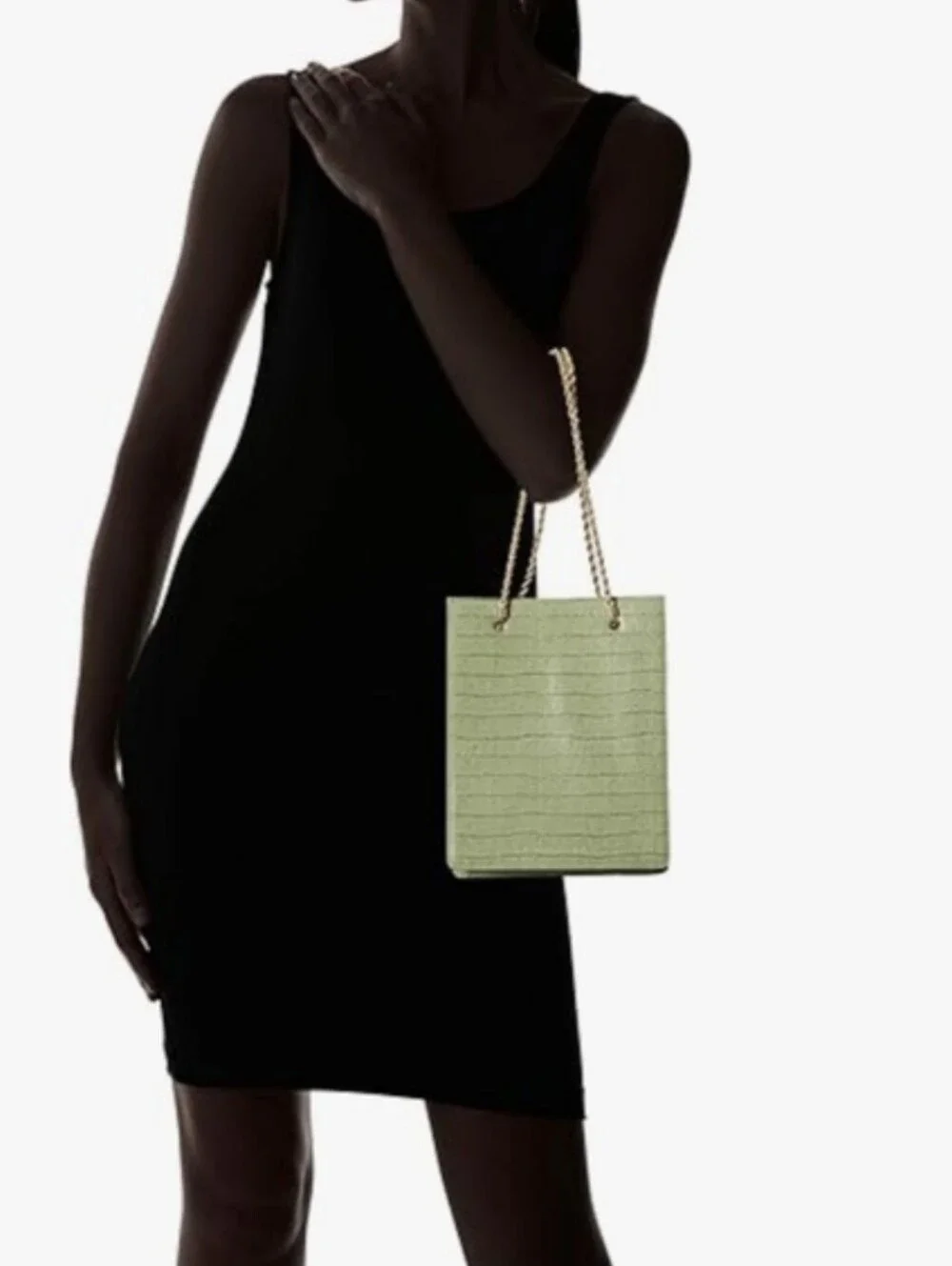 NWT Loeffler Randall Antoinette RARE Sample Concerta Nappa Jeans Shopper Tote